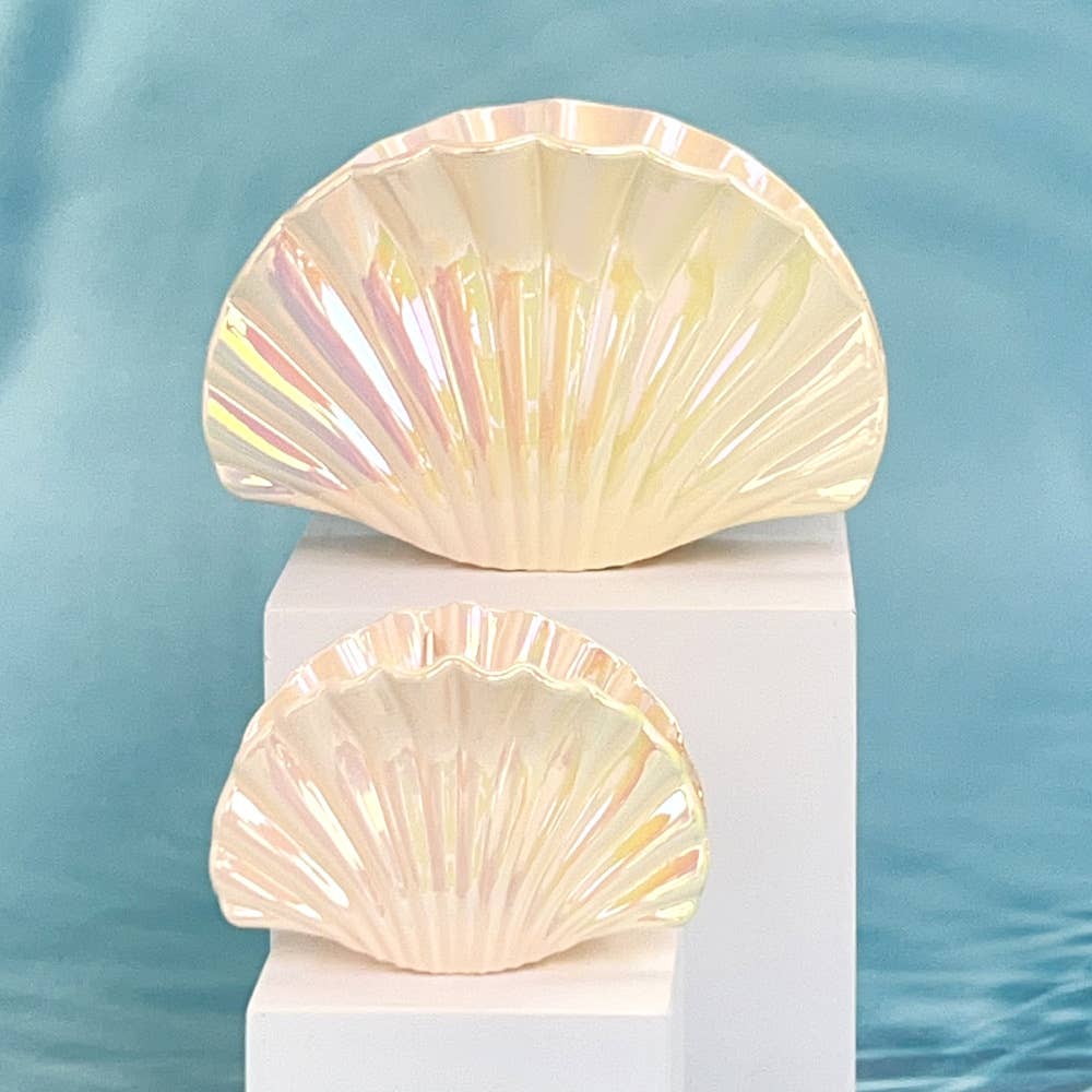 Gradient ocean shell vacation style hair clip