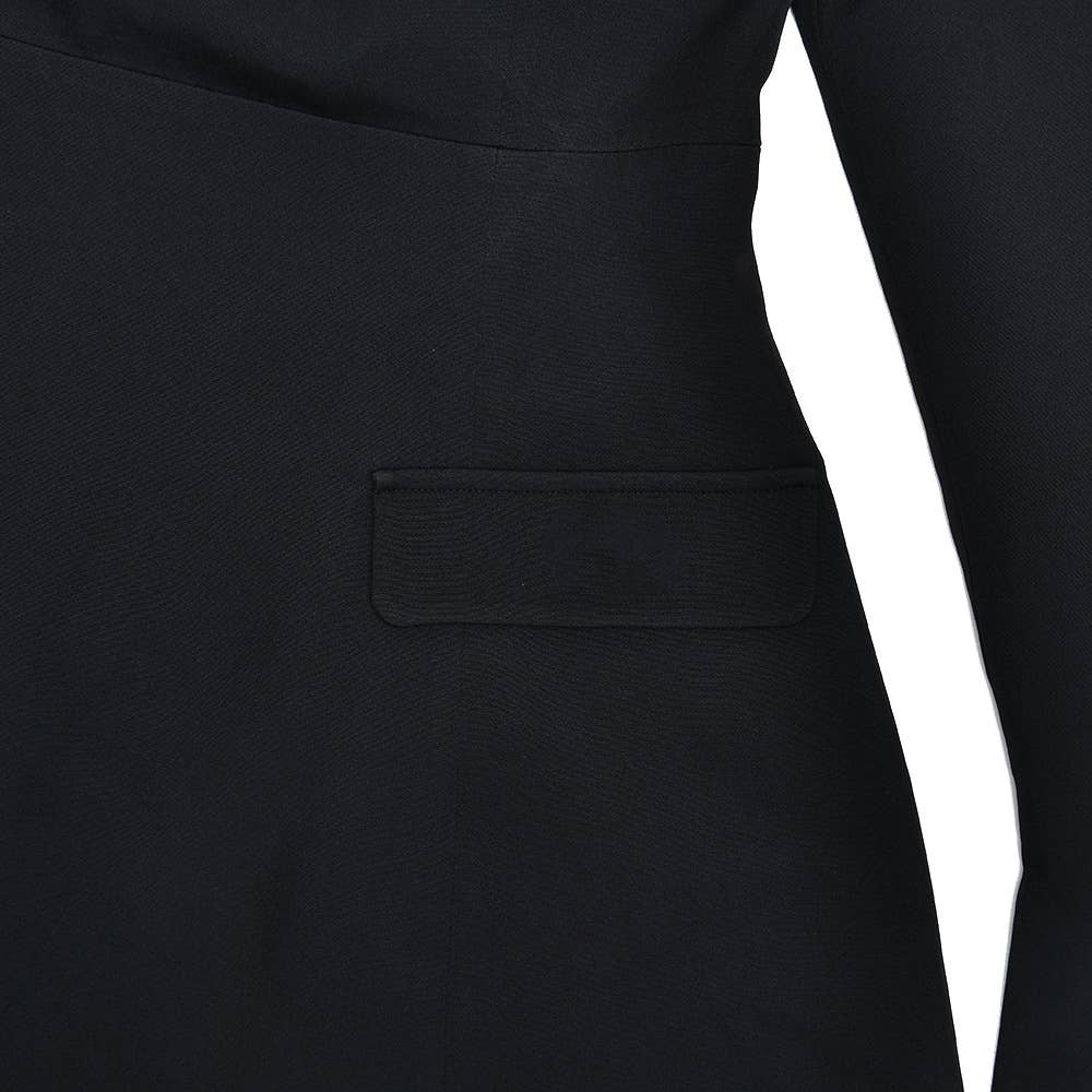 Strapless backless long-sleeved A-line dress