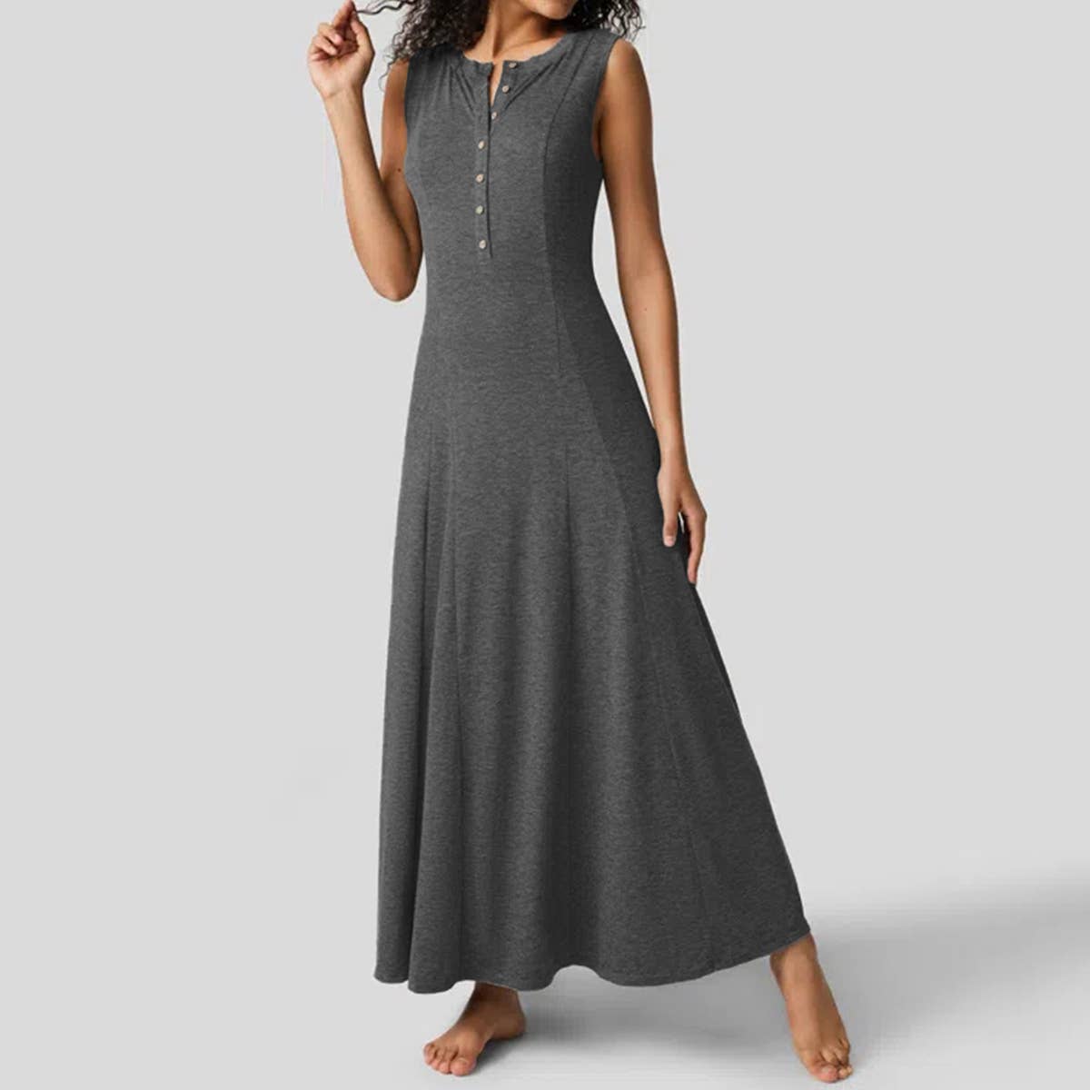 Sense of design elegant and casual knitted dress