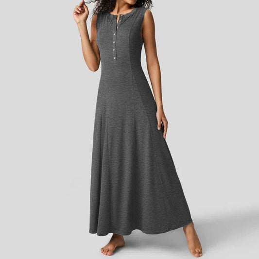 Sense of design elegant and casual knitted dress