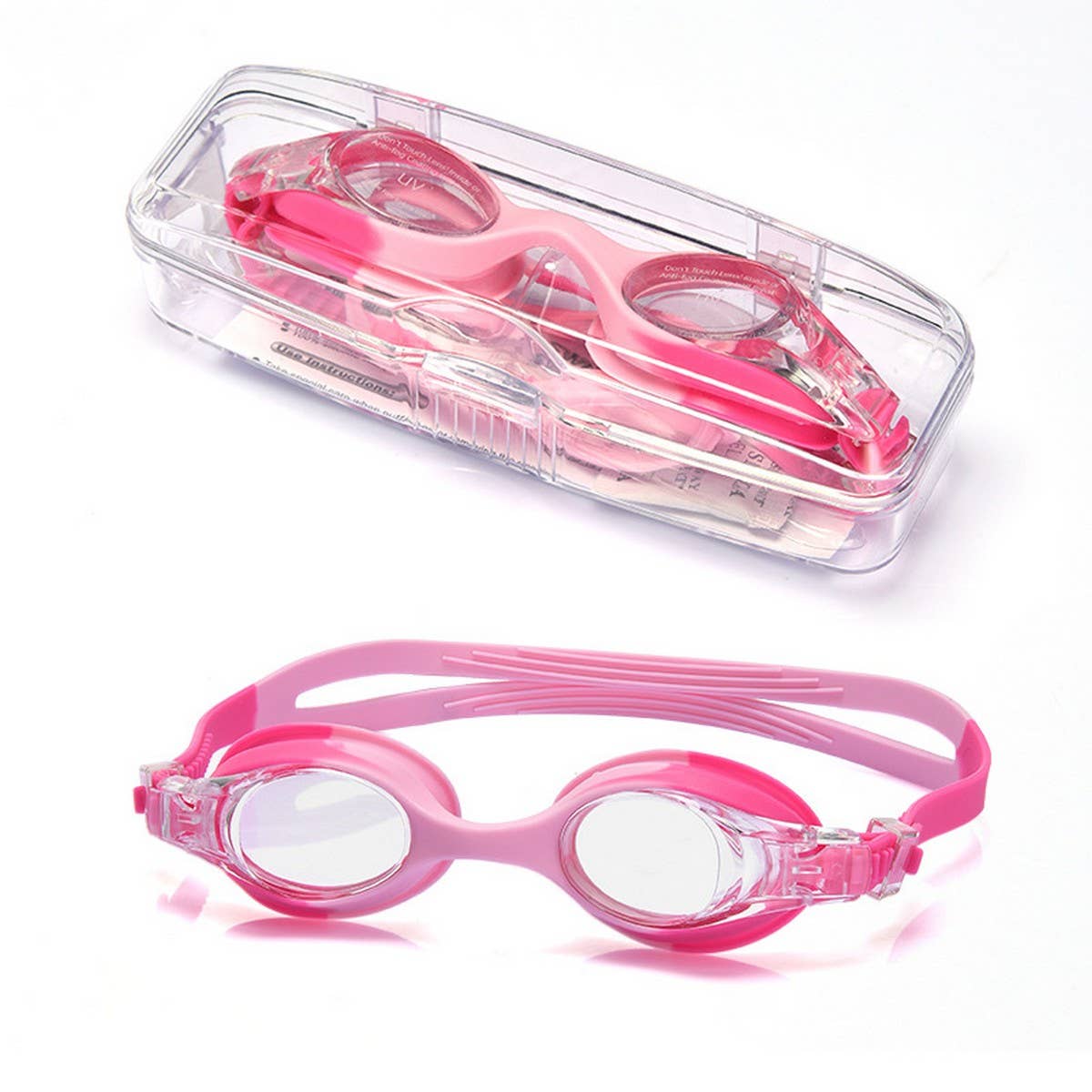 Kids Swim Goggles, HD Anti-Fog Silicone Design