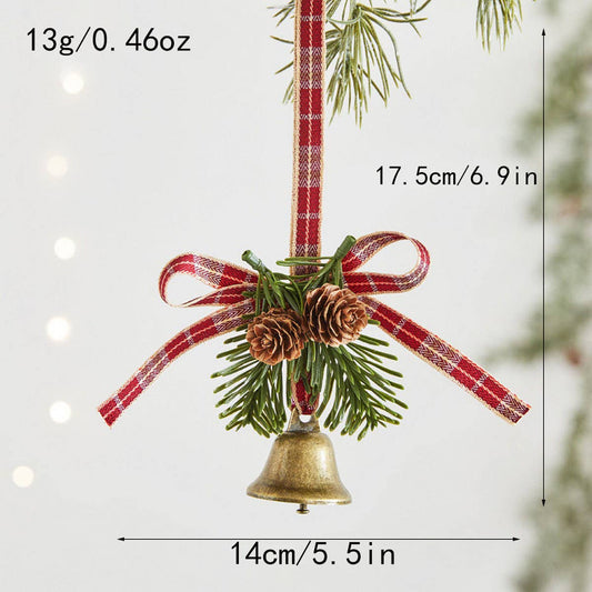 CWMM10420_CHRISTMAS REINDEER BELL DOOR HANGING ORNAMENT