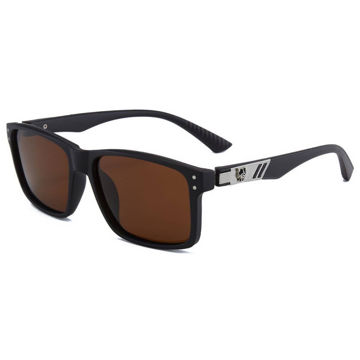 Trendy HD Polarized Rivet Square Sunglasses