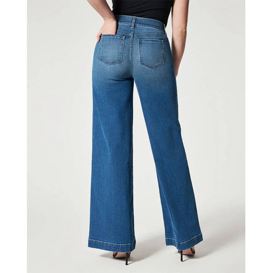 Basic Solid Color Straight Leg Jeans
