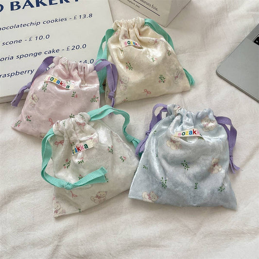 CWAB5786_CARTOON BEAR DRAWSTRING COIN AND SUNDRIES BAG