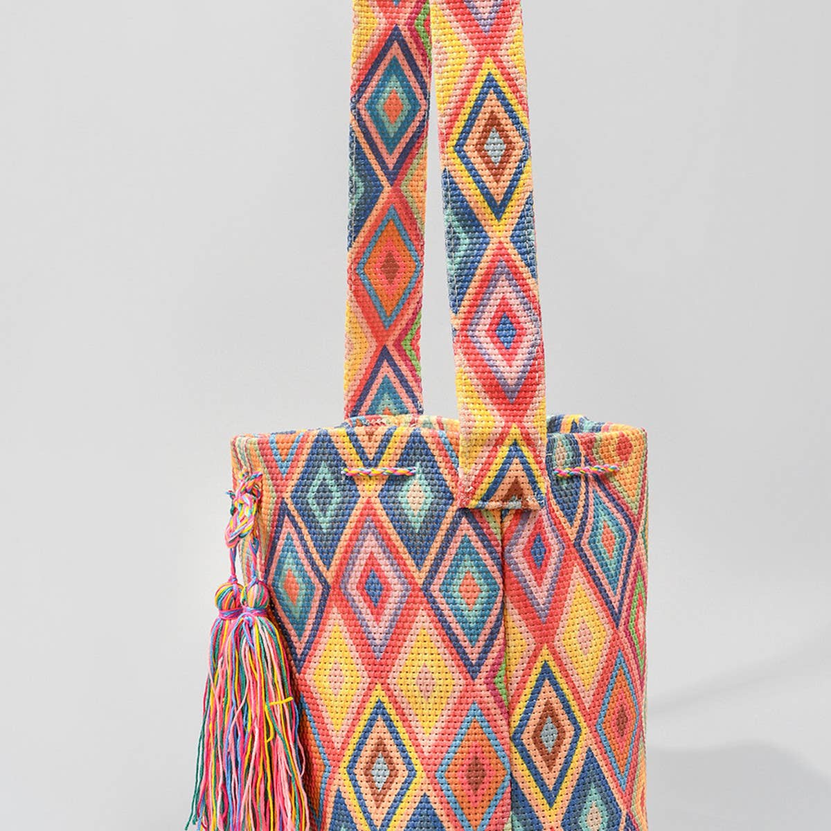 BOHEMIAN PRINT BUCKET BAG SHOULDER BAG_CWAB1995