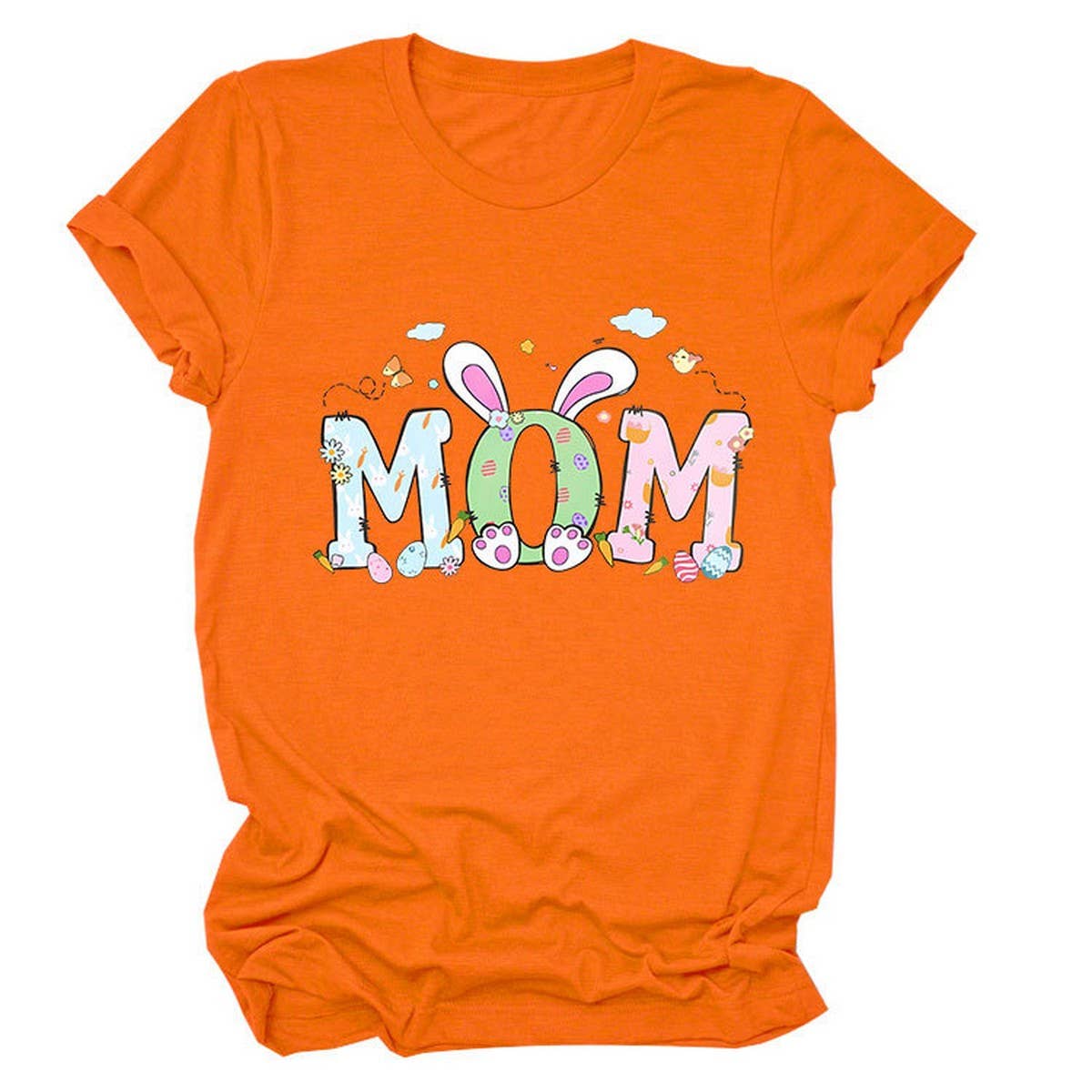 EASTER PERSONALITY FUN PRINTED SHORT SLEEVE TEES_CWTTS0783