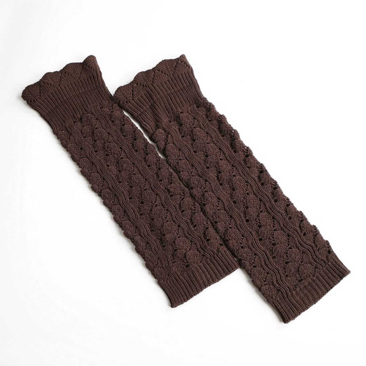 IMITATION LACE LONG LEGGINGS WITH HOLES AND CUFFS