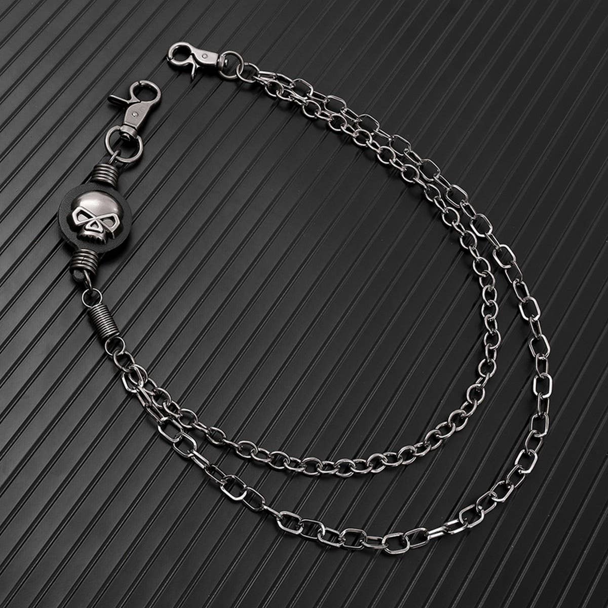 DARK ALLOY SKULL MULTI-LAYER JEANS CHAIN