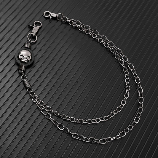 DARK ALLOY SKULL MULTI-LAYER JEANS CHAIN