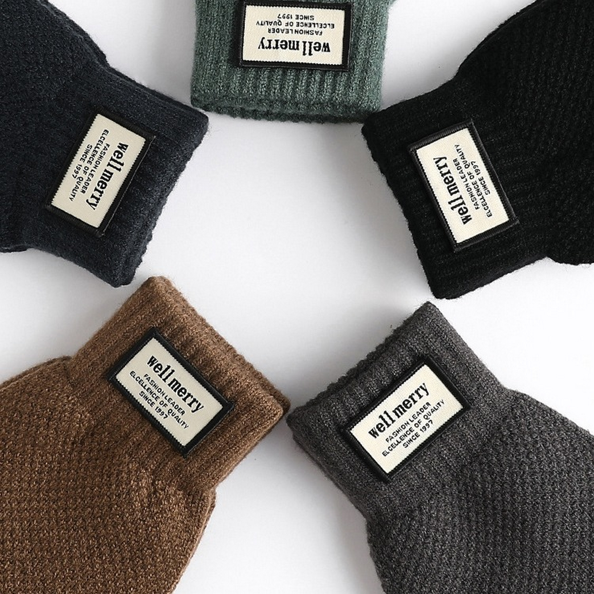 Men¡¯s Knit Touchscreen Gloves ? Thick & Warm_CWAG0516