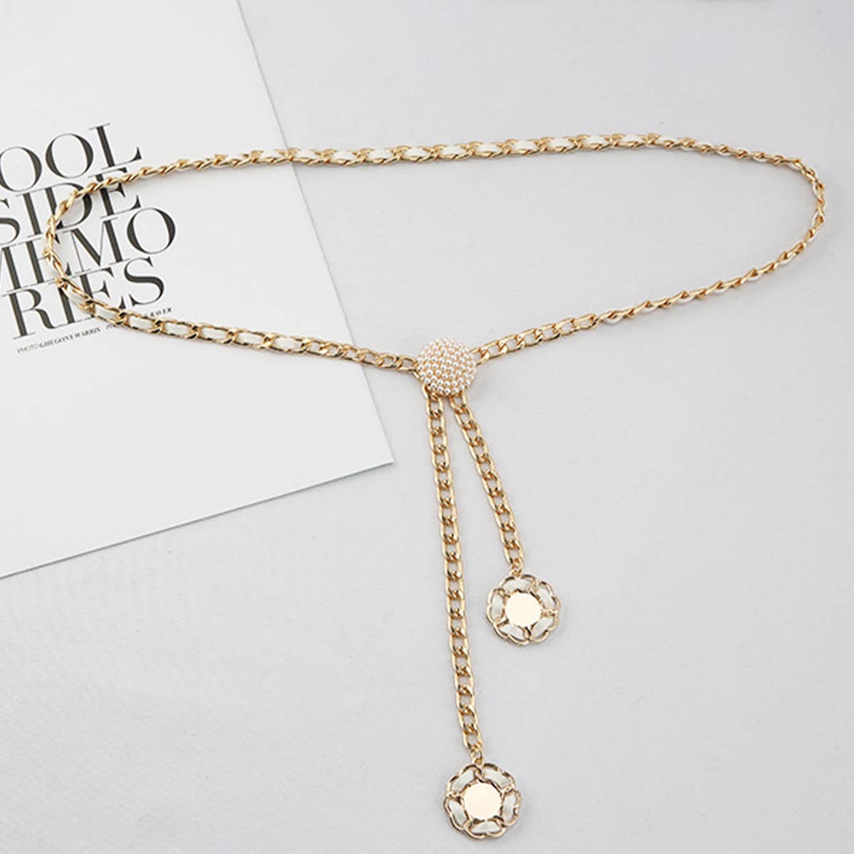 CWABE0969_FASHION DECORATION WITH SKIRT WAIST CHAIN BELT