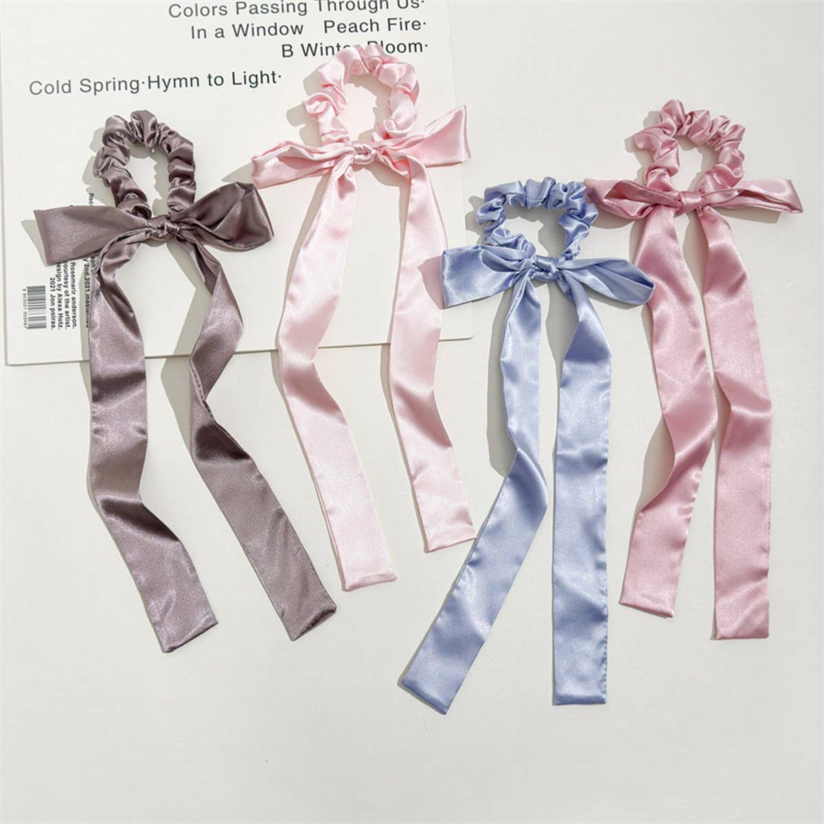 WOMEN LONG BOW ELASTIC BAND HAIR TIE_CWAHA1079