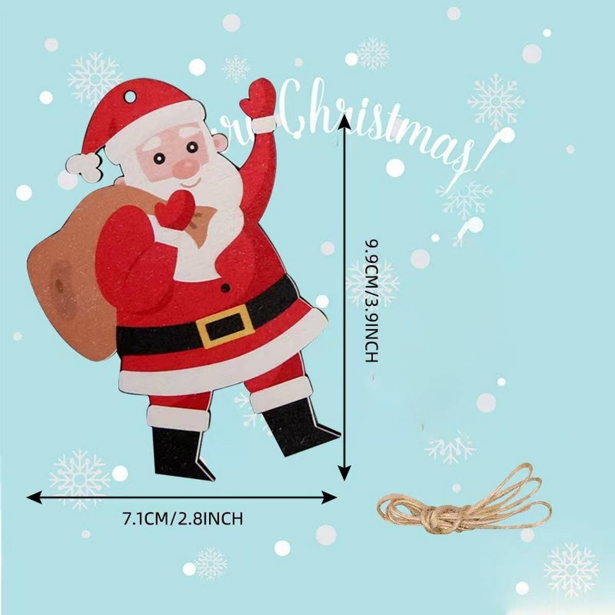 CWMM9156_WOODEN CHRISTMAS CARVING CREATIVE ORNAMENTS