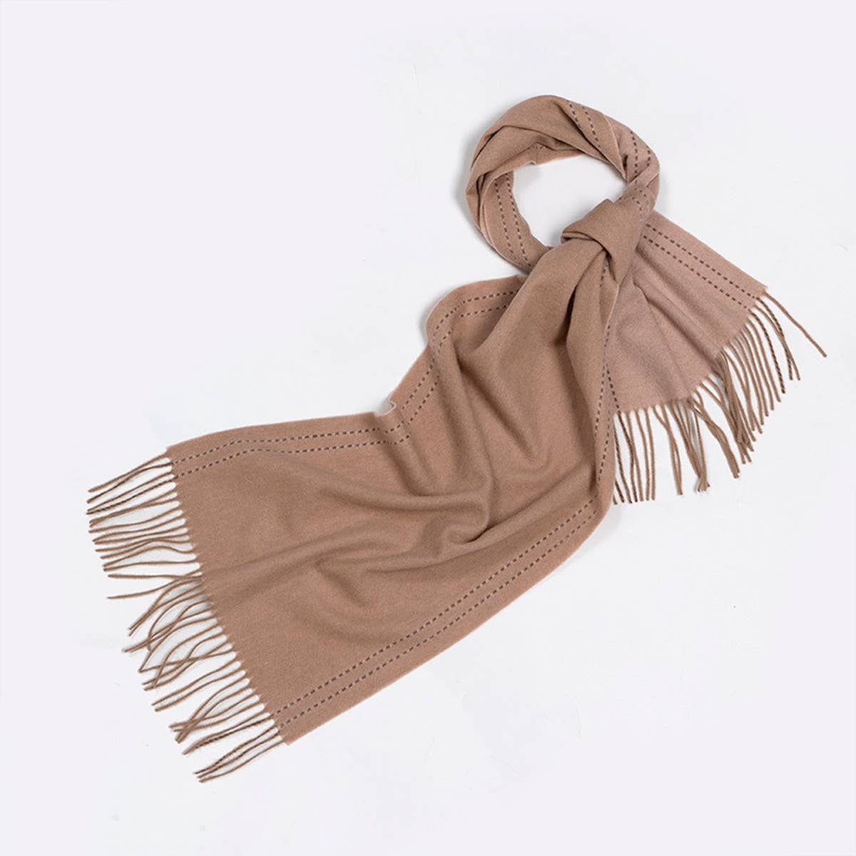 100% Wool Double-Sided Scarf - Warm Unisex Shawl_CWASC2306
