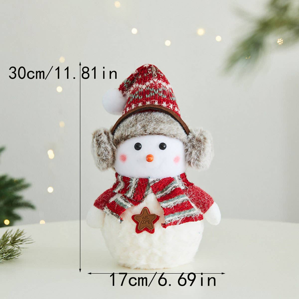 CWMM10426_FOAM SNOWMAN TABLE DECOR CHRISTMAS GIFT ORNAMENT