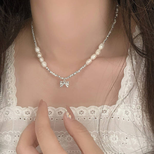FAIRY STYLE FRESHWATER PEARL NECKLACE FOR WOMEN_CWAJE3015