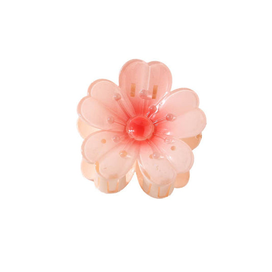Sweet Flower Updo Heart Petal Hair Claw Clip