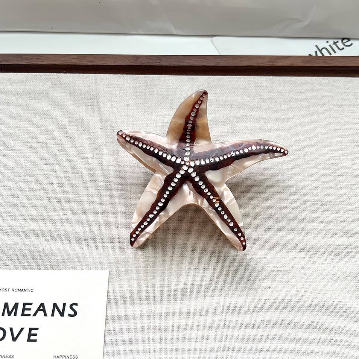 Ocean Collection Starfish Acetate Hair Clip_CWAHA5717
