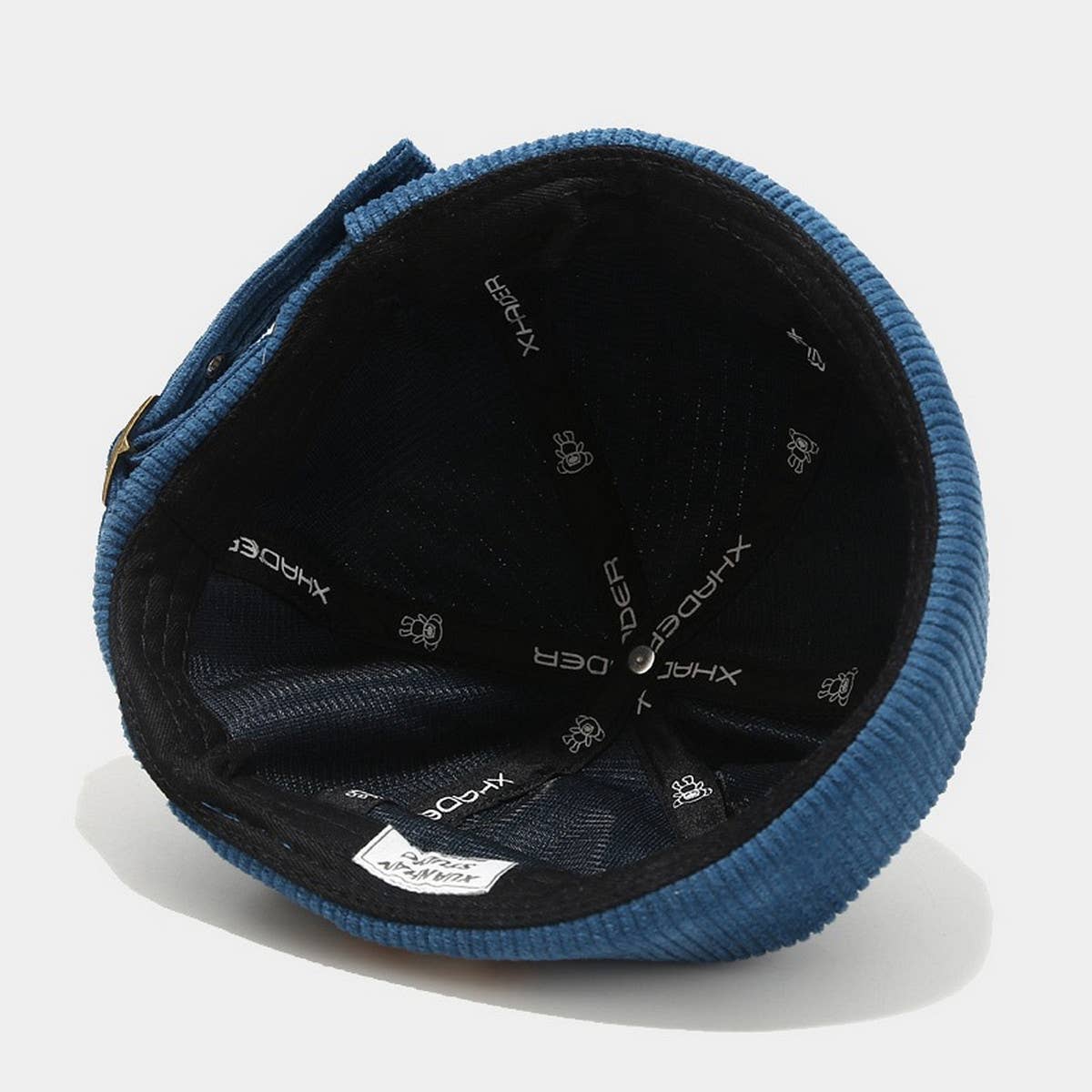 CWAH3159_VINTAGE LABEL LETTER SHORT BRIM BERET