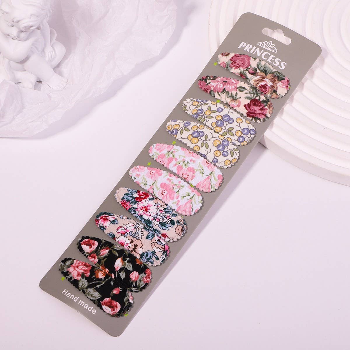 Floral Embroidered BB Clip Set ? Fresh & Cute