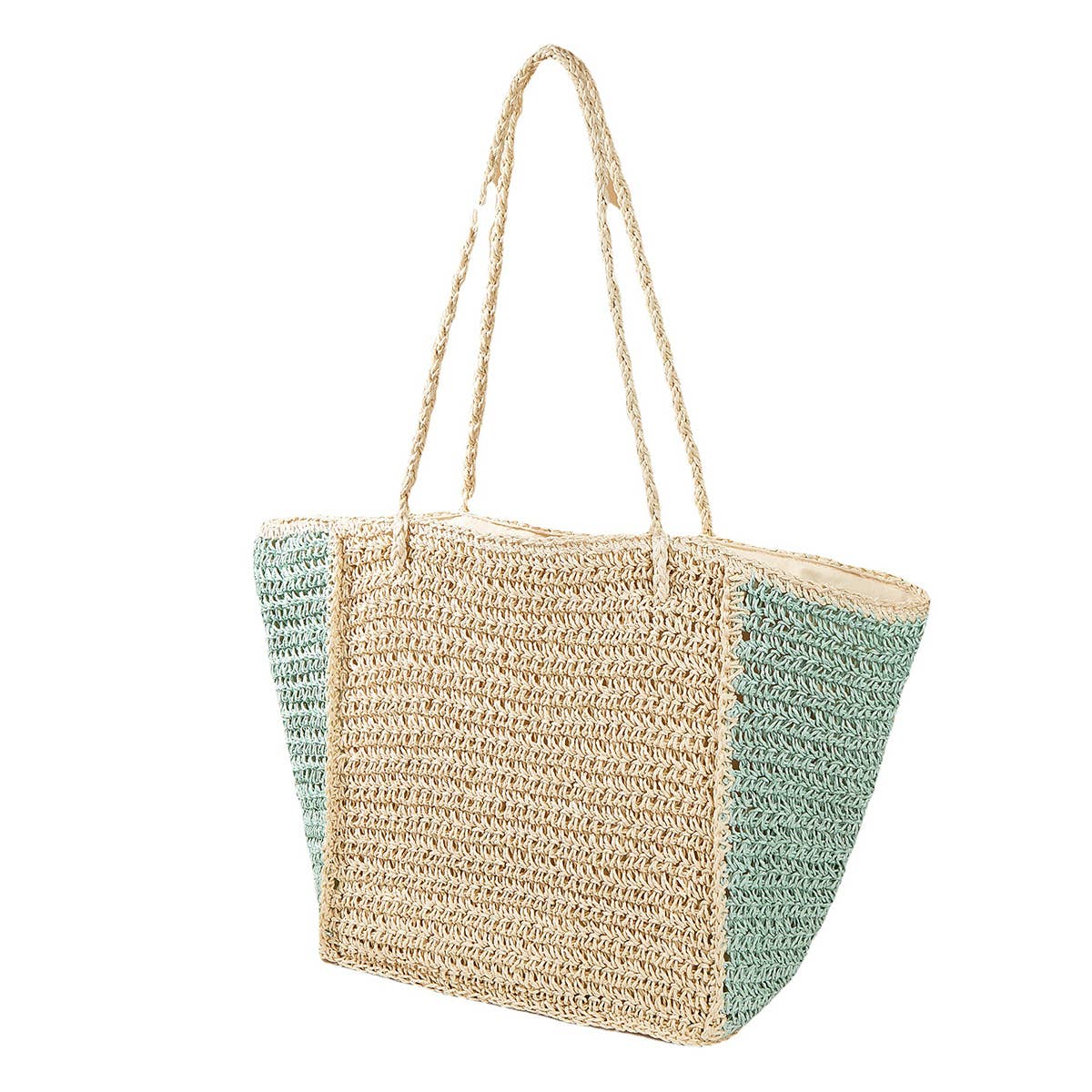WOMEN HANDMADE WOVEN SHOULDER CROSSBODY TOTE BAG_CWAB0819