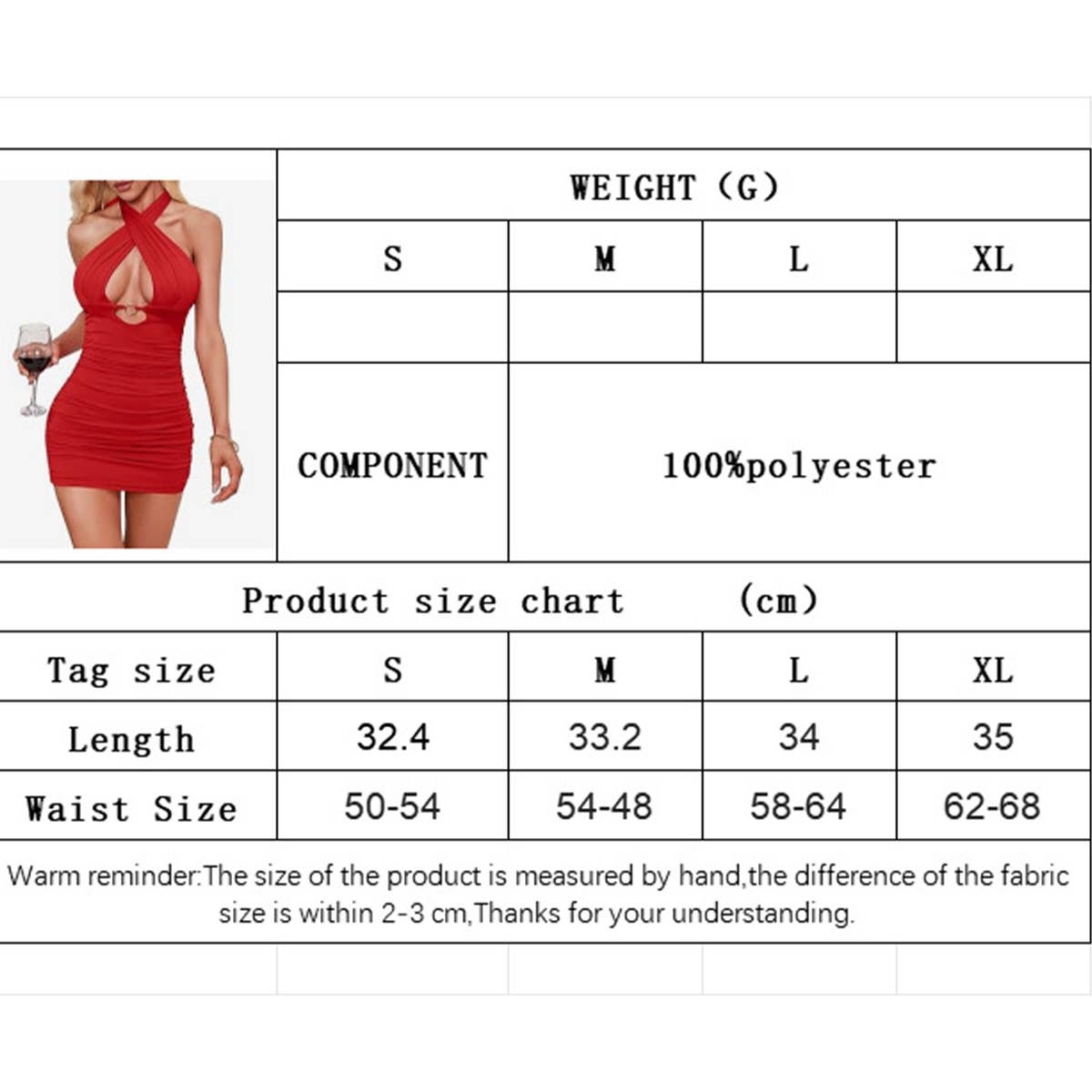 Sleeveless halter slim-fit hollow short dress