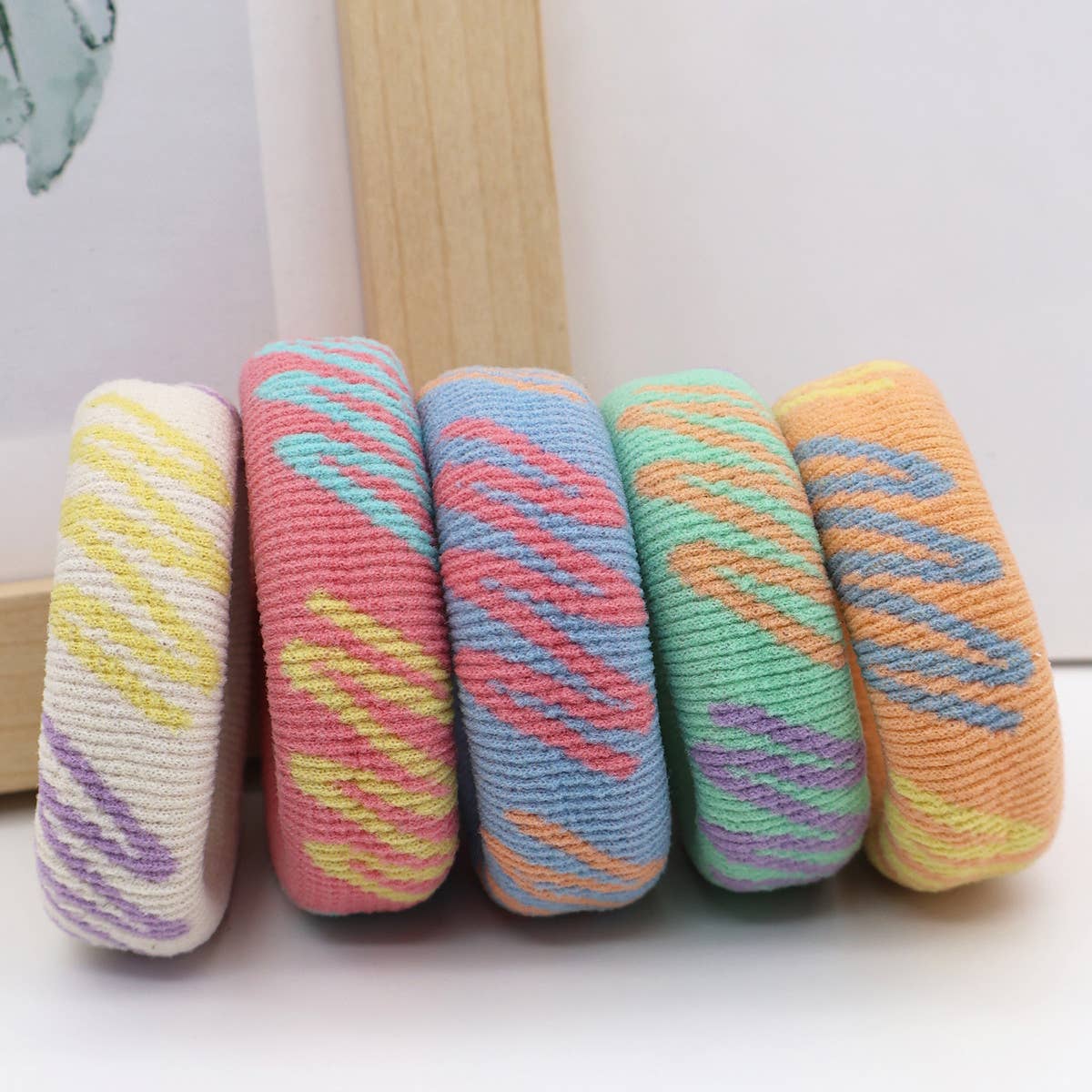 FASHION  WIDENED HAIR TIES(5PCS/BOX)_CWAHA0504