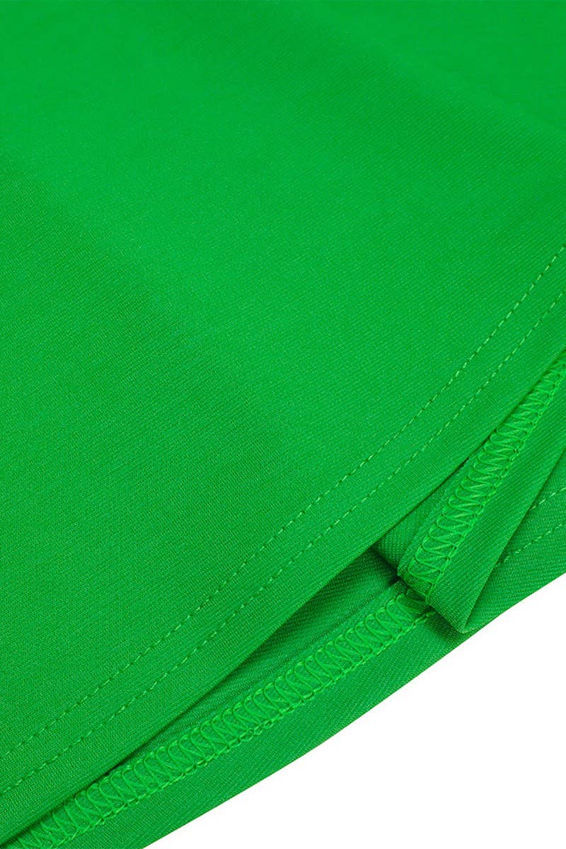 CWDMD01257_PLUS SIZE WOMEN STAND COLLAR PARTY SWING DRESS