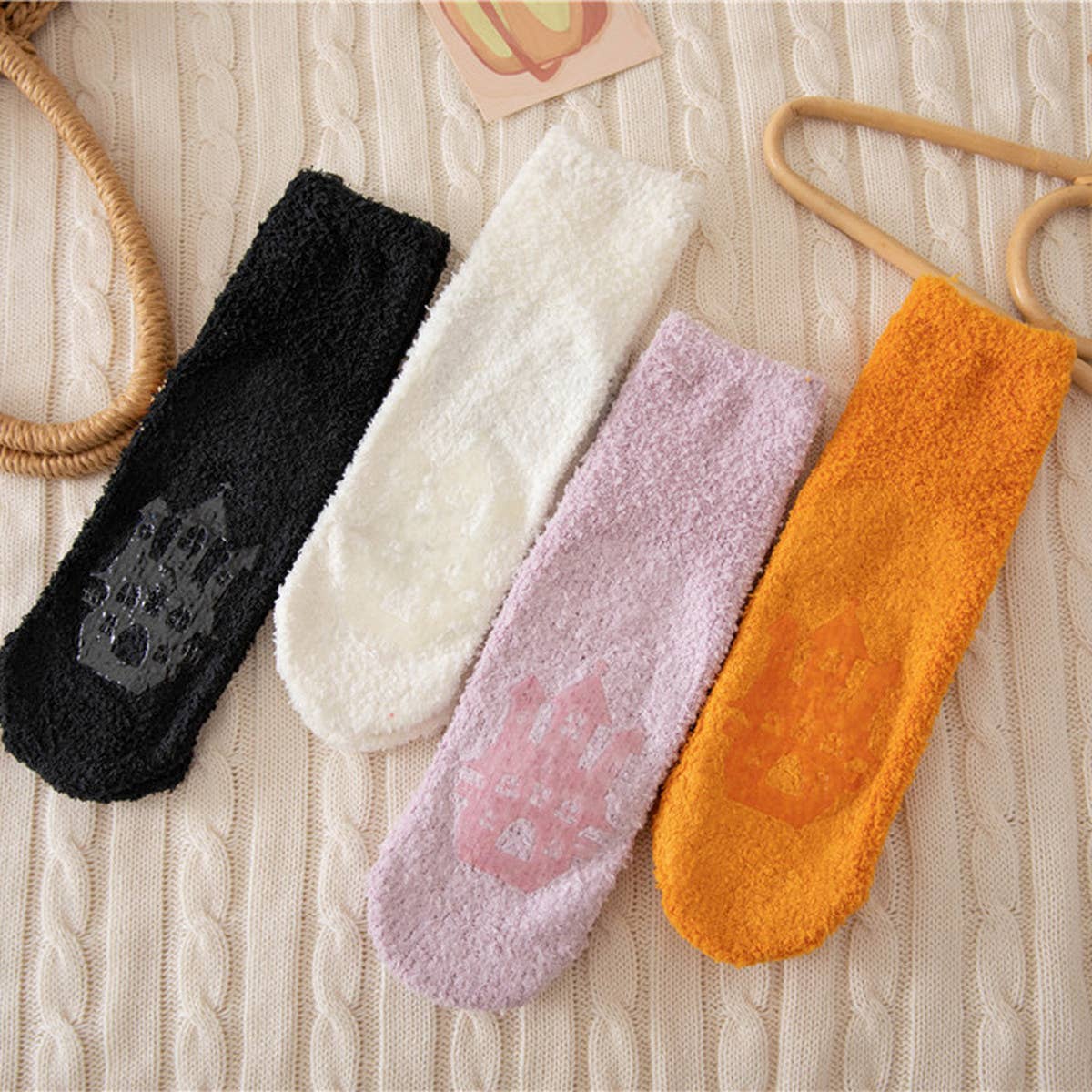 HALLOWEEN THICKENED CORAL FLEECE SOCKS
