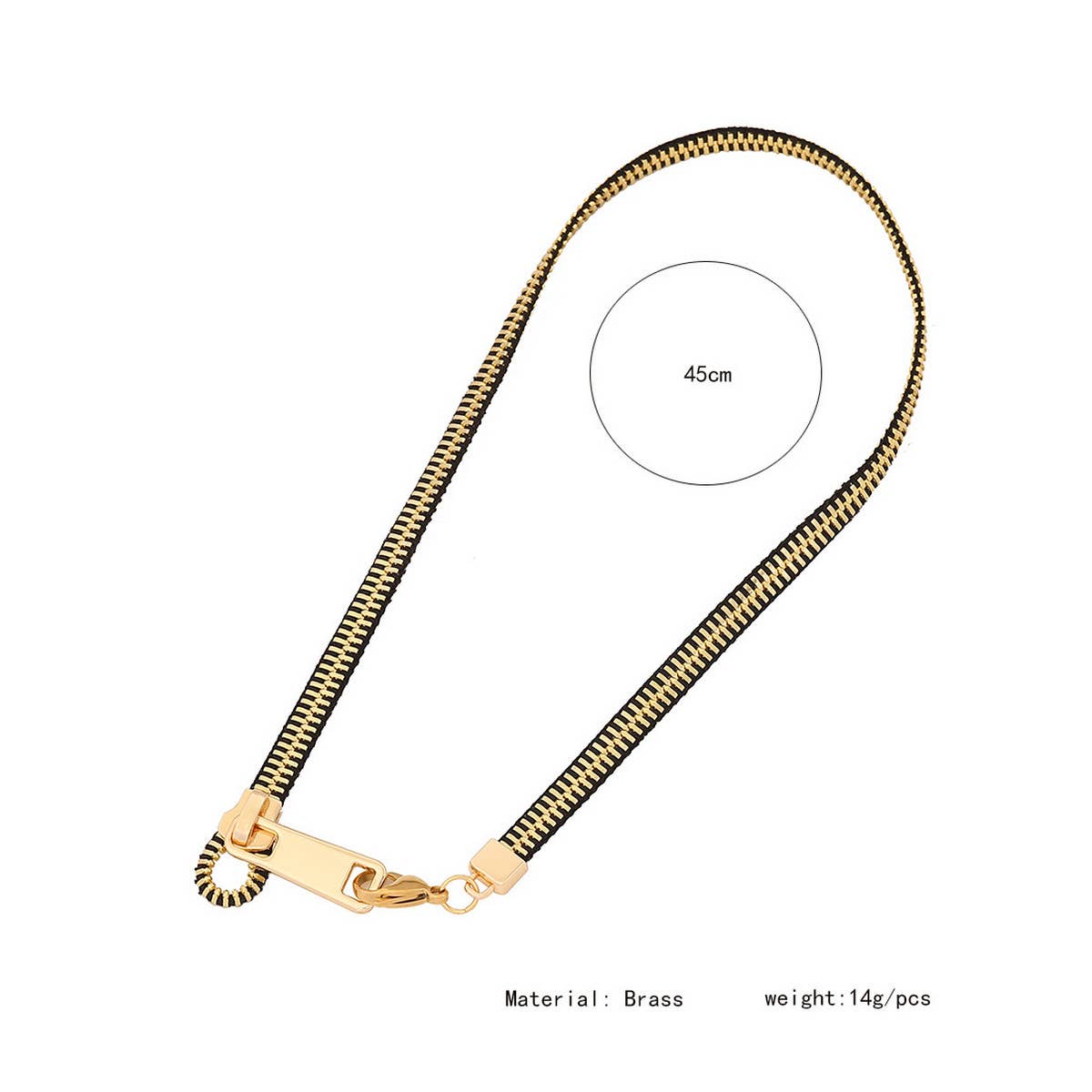 STYLISH DESIGN PERSONALIZED ZIPPER PULLER NECKLACE_CWAHA0885