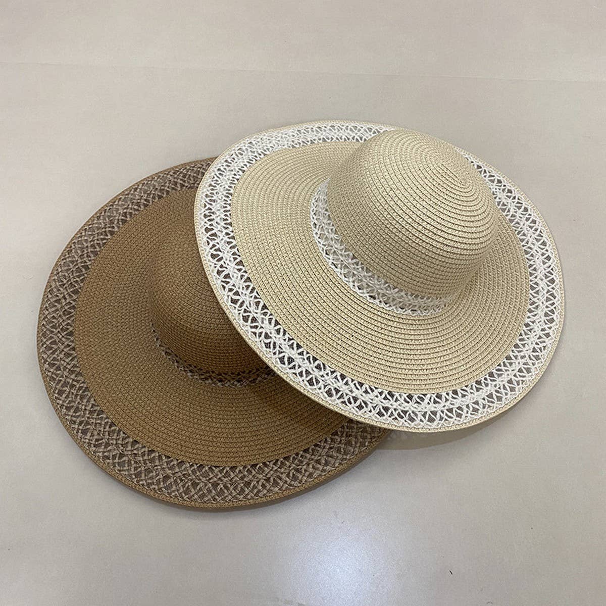 Summer outdoor classic wide brim sun hat_CWAH3575