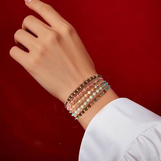 RICE BEAD HAND-WOVEN BEADED BRACELET