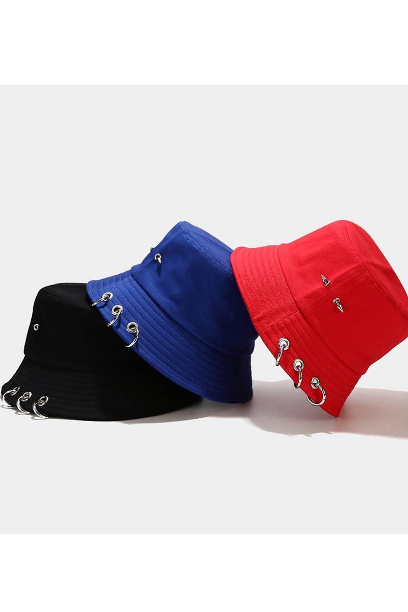 CLIP DETAILED CASUAL BUCKET HAT_CWAH0411