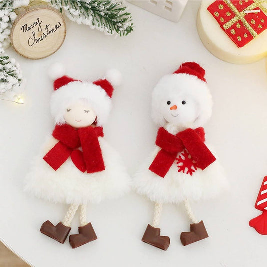 INS Cute Snowman & Santa Doll Christmas Decor_CWAJE05404
