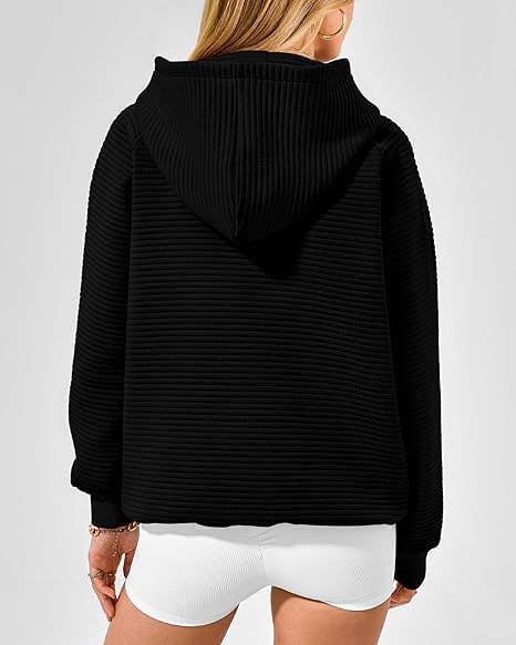 HOODED SPORTS LONG-SLEEVED CASUAL POCKET HOODIE