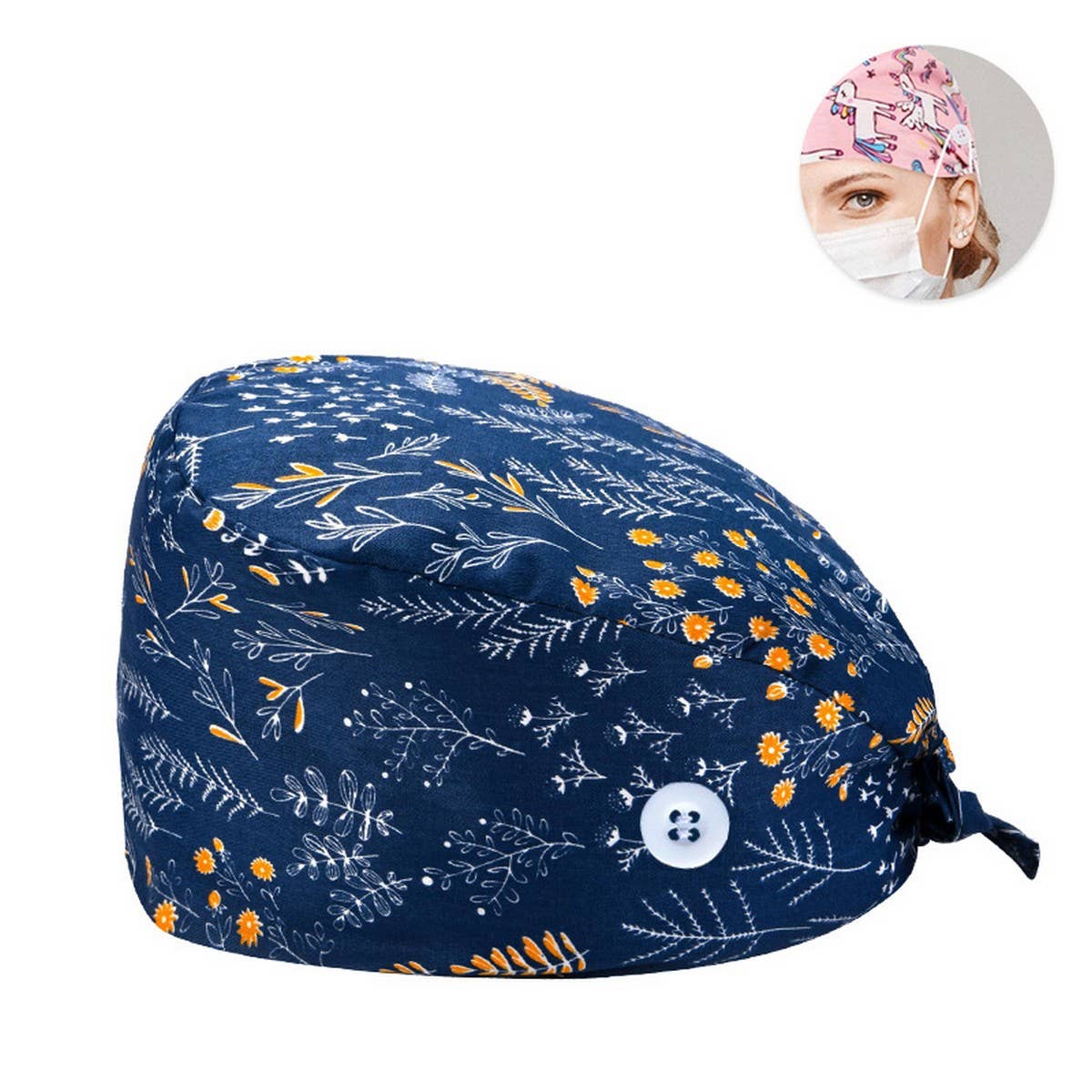 SURGICAL CAP DOCTOR CAP COTTON PRINTED CAP_CWAH3330