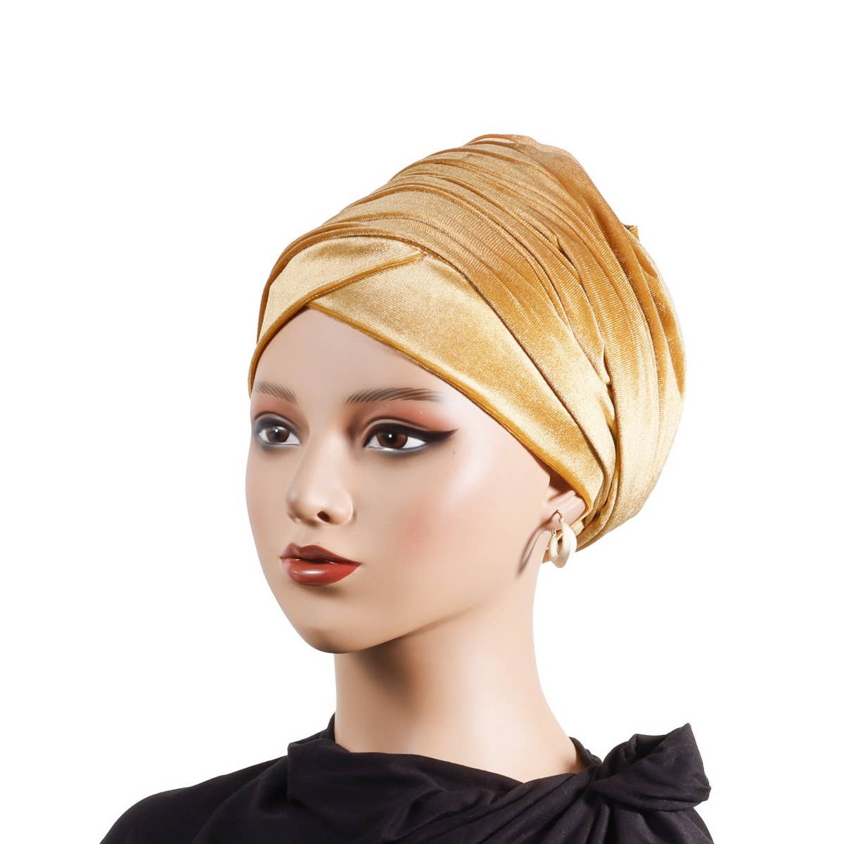 WOMEN'S SOLID VELVET ETHNIC HEADSCARF