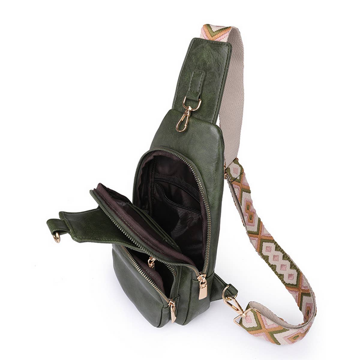 OUTDOOR SPORTS SOLID COLOR MESSENGER BAG CHEST BAG_CWAB2703