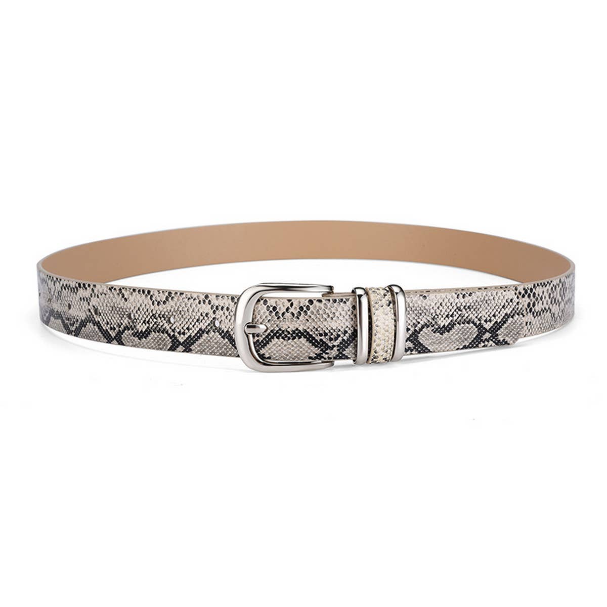 2024 NEW WOMEN RETRO SNAKE PRINT PIN BUCKLE BELT_CWABE0356