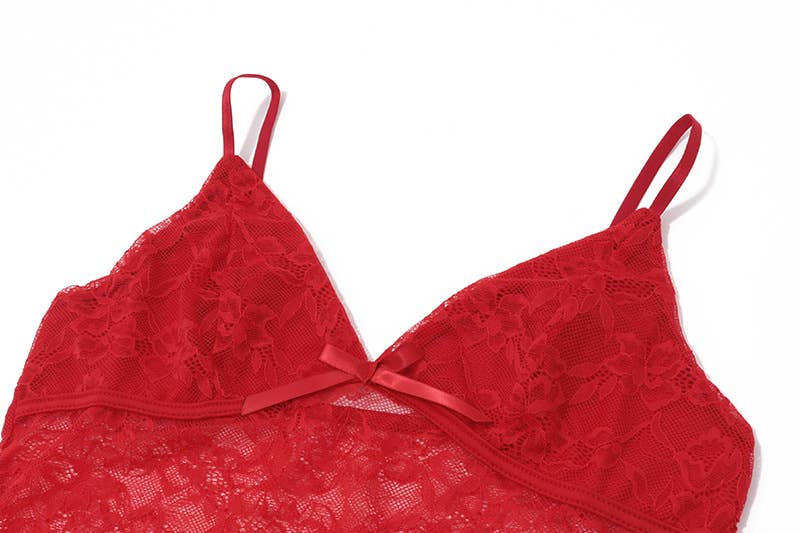 Sexy V-neck Lace Sheer Slim Fit Cami Top