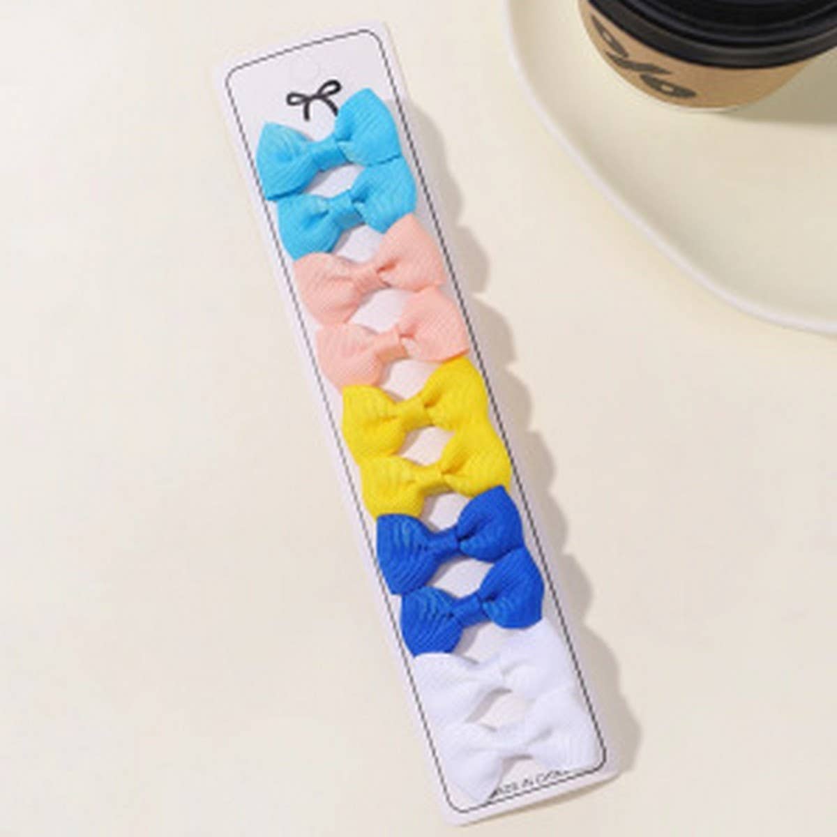 Kids Bow Hair Clips with Neck Bow Design