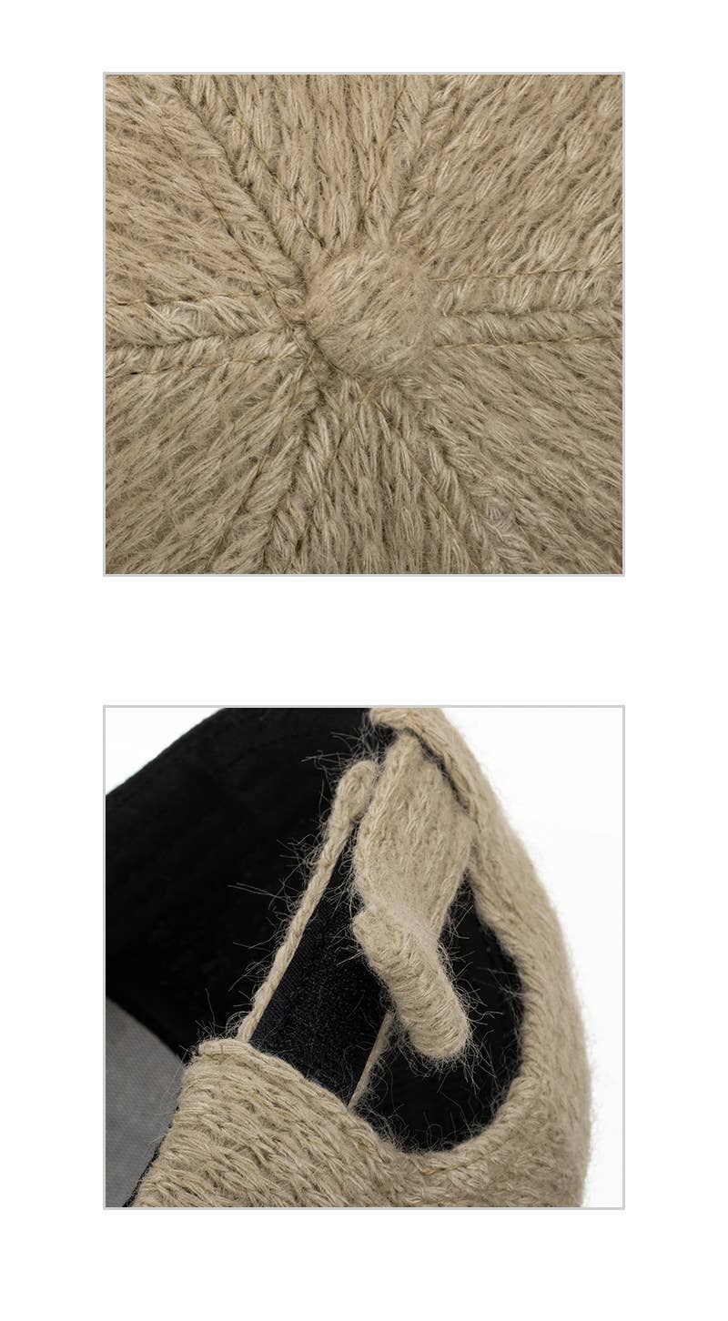 KNIT THICK WARM BASEBALL CAP CAP