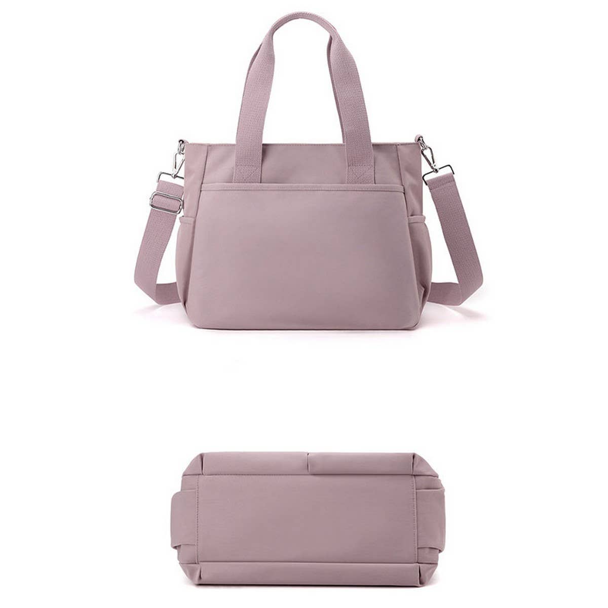 FASHION SOLID COLOR HANDBAG SHOULDER MESSENGER BAG_CWAB3445