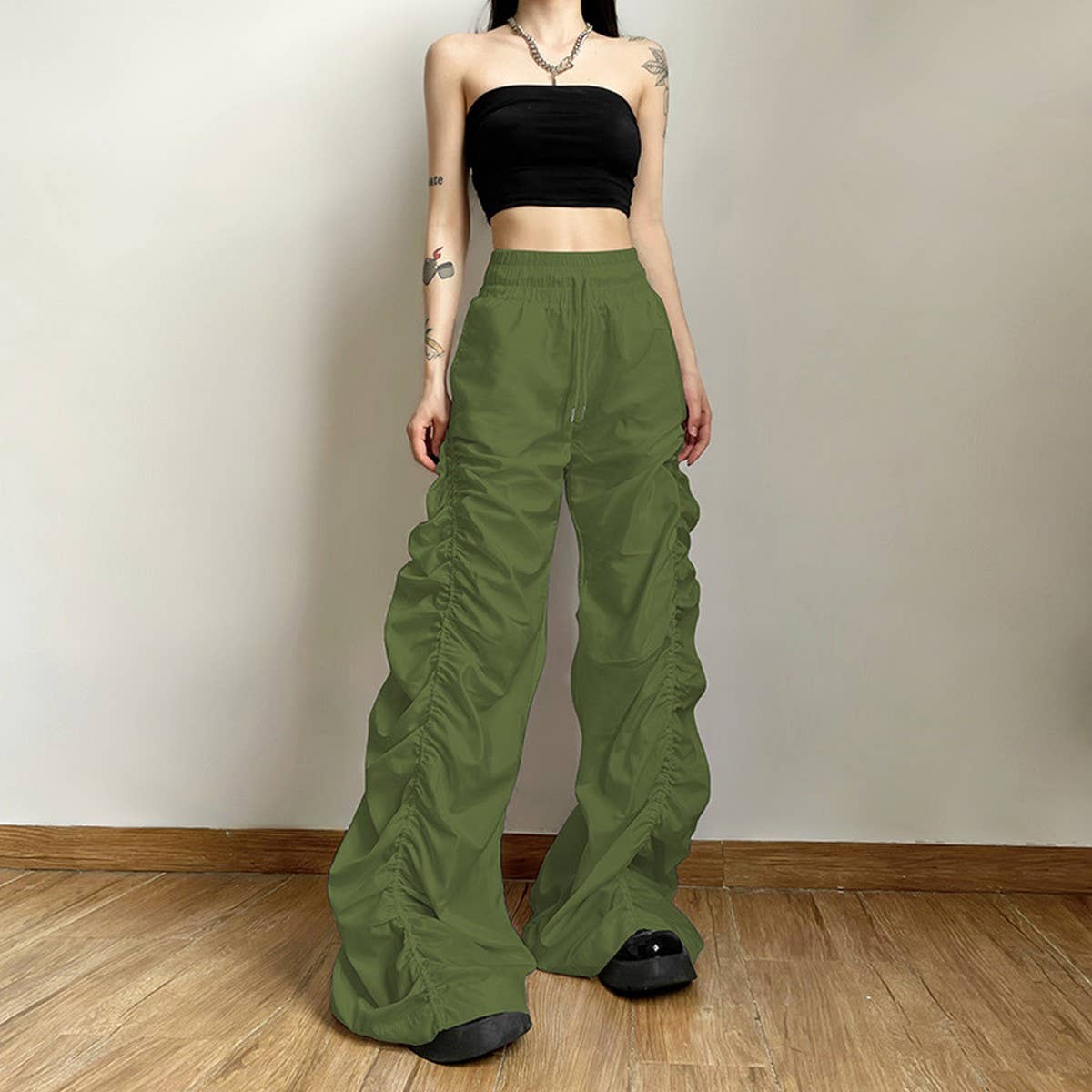 WOMEN HIGH WAISTED LOOSE FITTING CASUAL PANTS_CWBLP0338