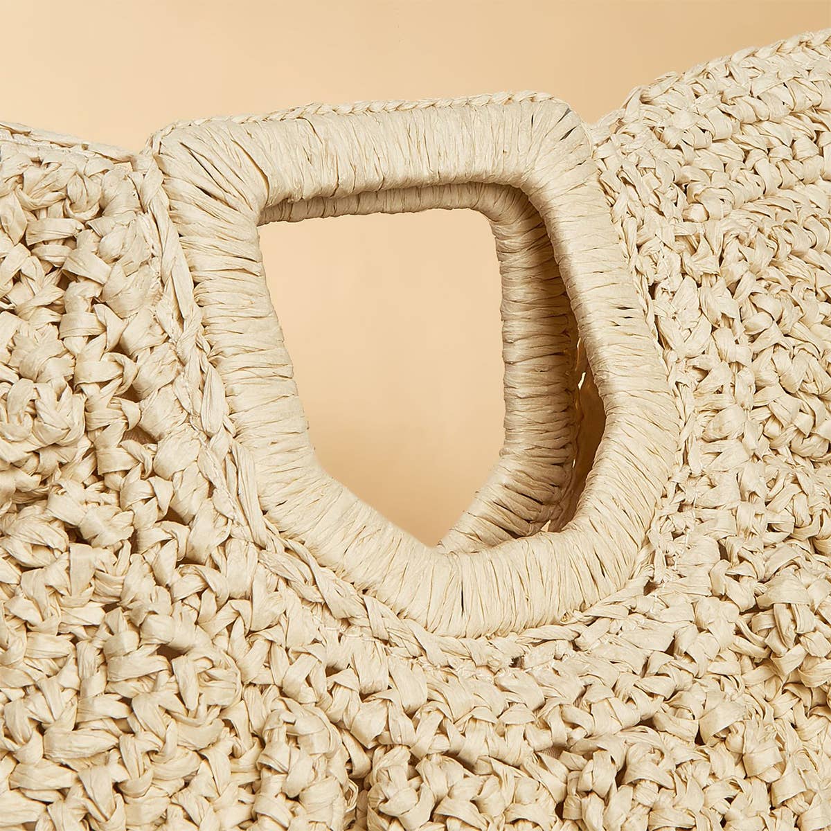 WOMEN PORTABLE MOON WOVEN STRAW BAG_CWAB0812