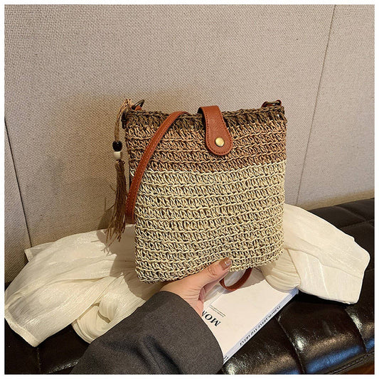 2024 NEW WOVEN STRIPED COMMUTER BAG_CWAB2304