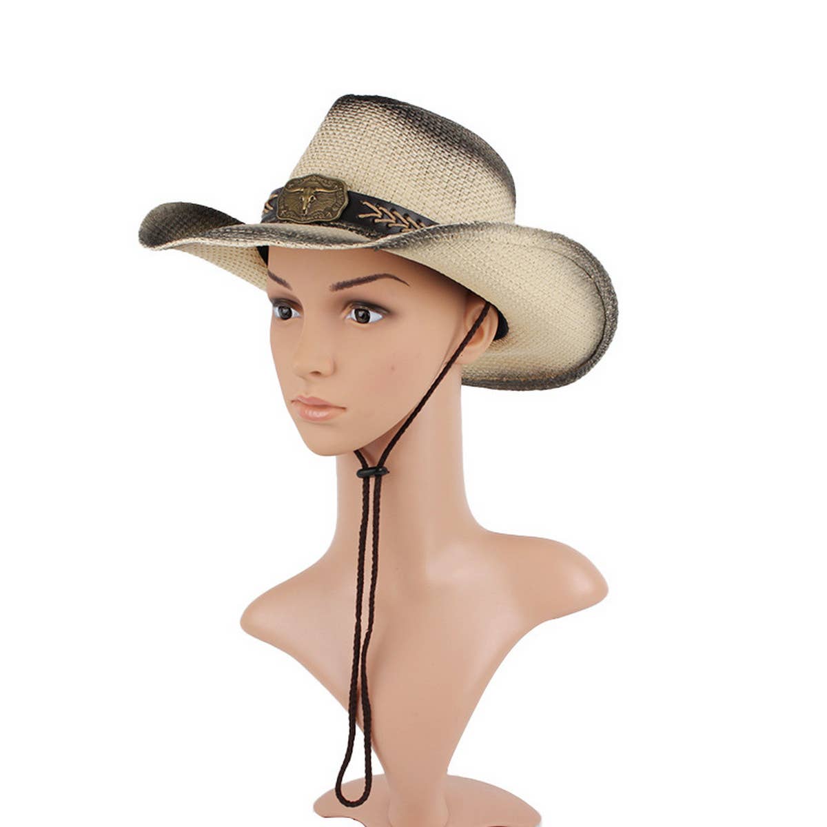 WESTERN COWBOY STRAW HAT JAZZ HAT_CWAH1198