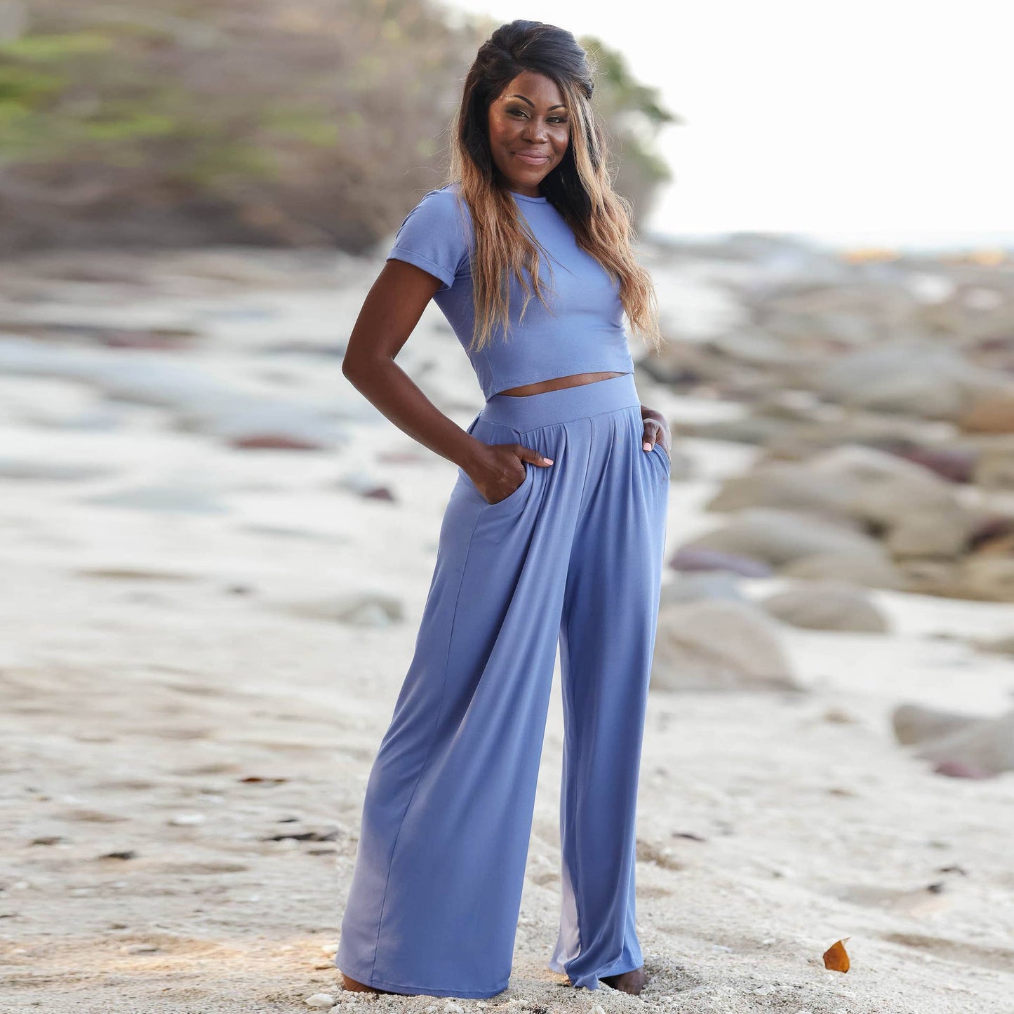 Two-piece short-sleeved T-shirt long pants set