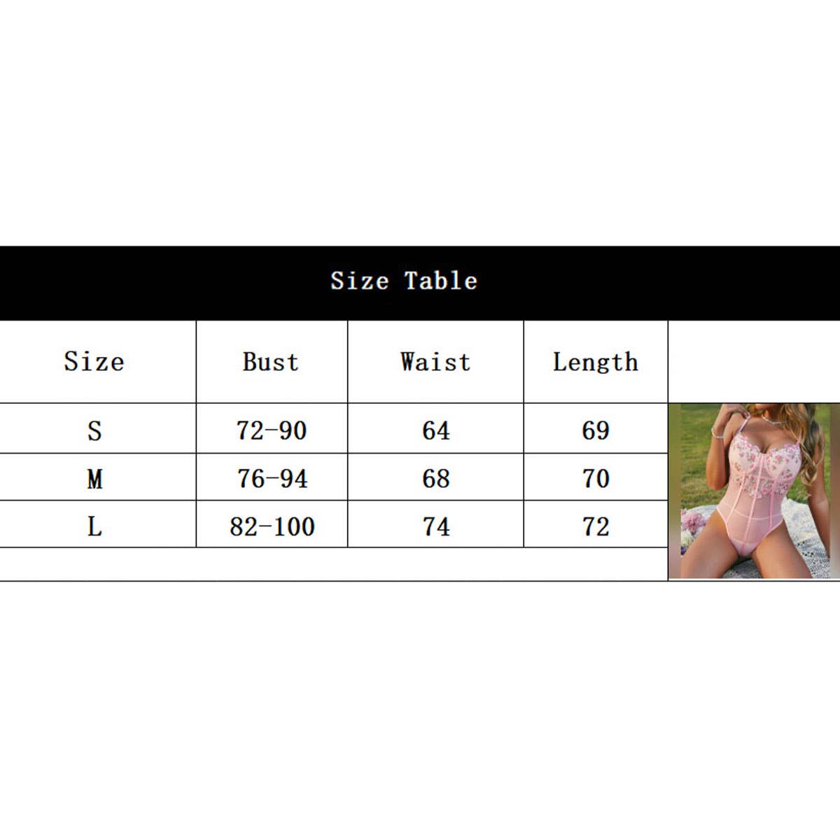 EMBROIDERED MESH FLOWER SHEER PUSH-UP BODYSUIT